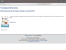 Tablet Screenshot of fundaciobromera.org